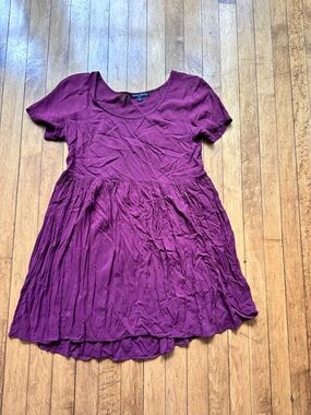 Brandy Melville Burgundy Scoop Neck Dress